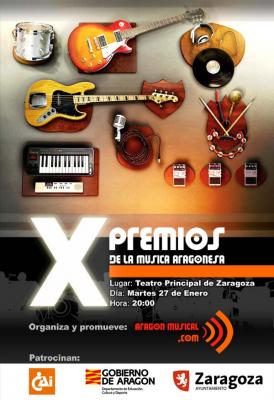 X PREMIOS DE LA MUSICA ARAGONESA
